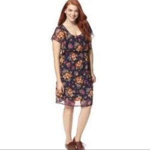 Plus size floral dress